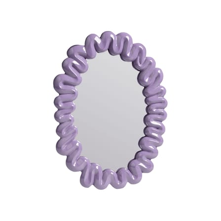 Miroir mural Dribble violet / 41,5 x 29,5 cm - Polyrésine - & klevering