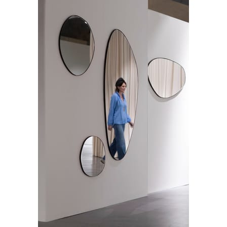 Miroir mural XL métal noir / 151 x 73 cm - Serax