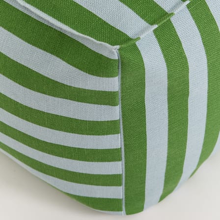 Pouf Otto tessuto verde / Poggiapiedi - 55 x 55 cm - NOBODINOZ