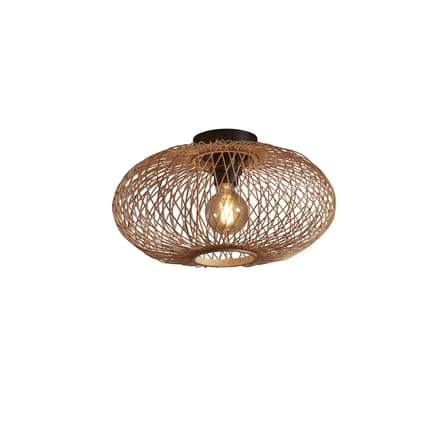 Plafoniera Cango fibre legno beige bambù naturale / Ø 40 cm - GOOD&MOJO