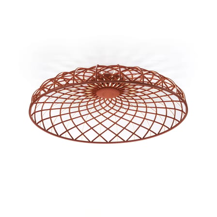 Plafonnier Skynest C LED tissu rouge / Ø 90,4 cm - Tissu polyester récyclé - Flos