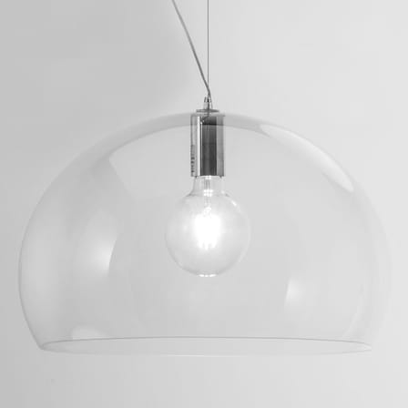 Suspension FL/Y plastique transparent / Ø 52 cm - Kartell