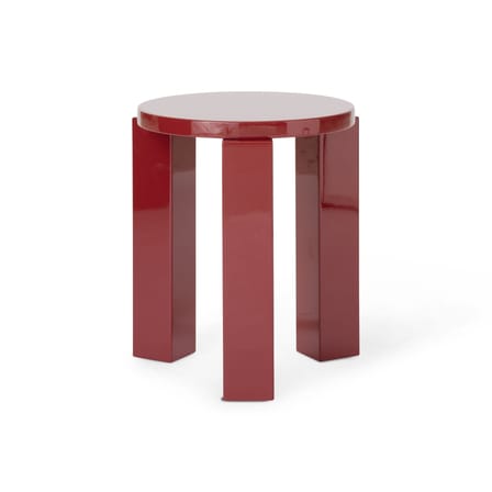 Tabouret Atlas bois rouge / Rond - NEW WORKS