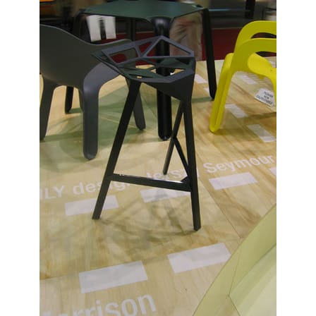 Tabouret de bar Stool One métal noir / H 77 cm - Konstantin Grcic, 2006 - Magis