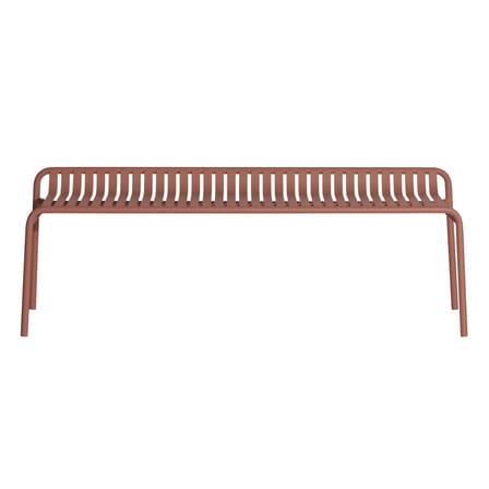 Banc Week-end métal marron / Aluminium - L 156 cm - Petite Friture