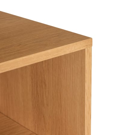 Bibliothèque Disco Small bois naturel / L 80 x P 30 x H 95 cm - HÜBSCH