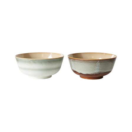 Set de 2 bols 70s ceramics / Ø 19 x H 8,5 cm - HK LIVING
