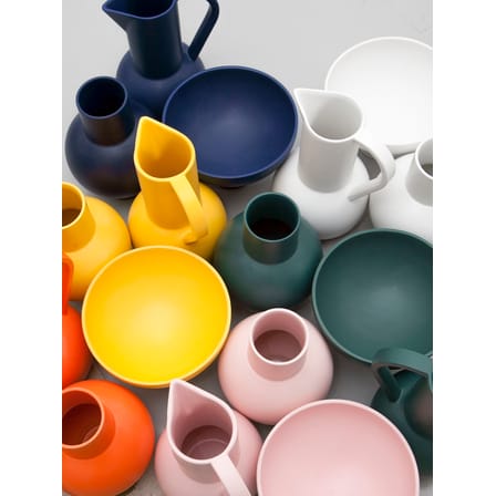 Carafe Strøm Large céramique orange / 3 L - H 28 cm / Fait main - raawii