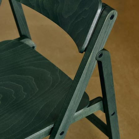 Chaise pliante Backflip bois vert - Hay