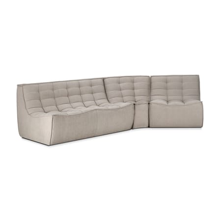 Chauffeuse N701 tissu beige / Coton recyclé - Ethnicraft