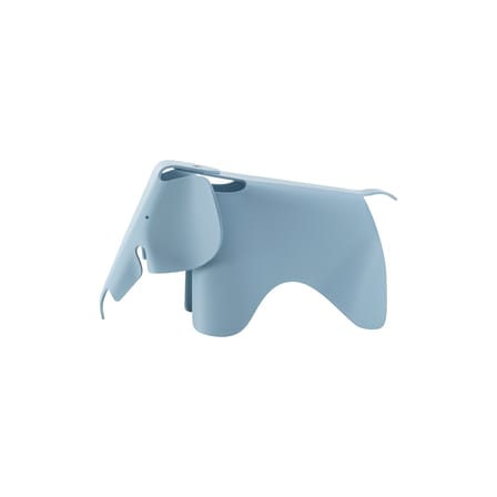 Décoration Eames Elephant RE (1945) bleu / L 78,5 cm - Plastique recyclé - Vitra