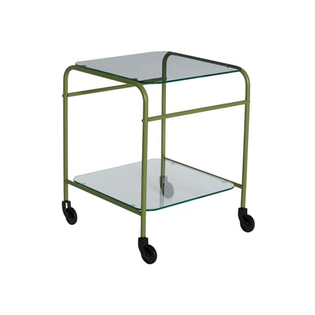 Chariot Zephyr verre vert / 43 x 42 cm - HÜBSCH