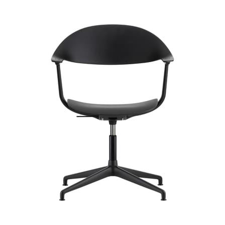 Fauteuil pivotant Mynt noir / Plastique recyclé - Vitra