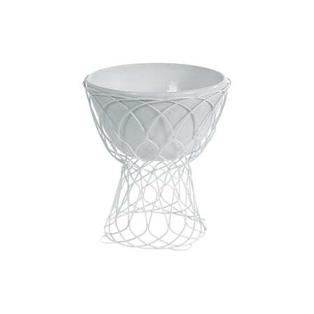 Jardinière Re-trouvé métal blanc / Small - Patricia Urquiola, 2008 - Emu