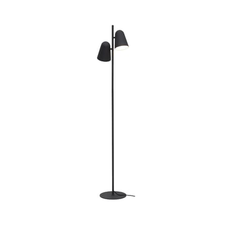 Lampadaire Salamanca métal noir / 2 spots orientables - It's about Romi