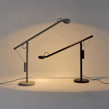 Lampe de bureau Fifty-Fifty LED métal noir / Orientable - Hay
