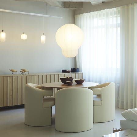 Puff Hvid Lampshade paper white / Rice paper - Ø 60 x H 75 cm - Normann Copenhagen