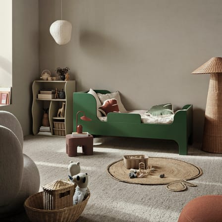 Lit enfant Sill bois vert / 166 x 76 cm (pour matelas 70 x 160 cm) - Sommier inclus - Ferm Living