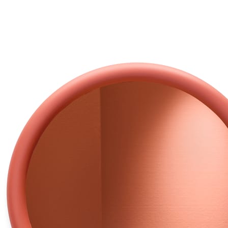 Miroir mural Mirage orange Halo / Verre coloré - Ø 60 cm - Fatboy