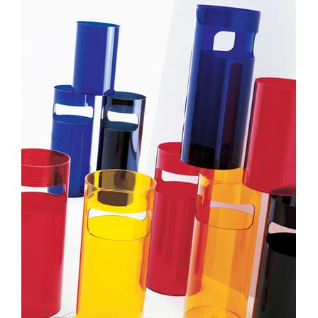 Porte-parapluies  plastique blanc / Corbeille à papier - Gino Colombini, 1966 - Kartell
