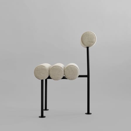 Sedia imbottita Hiro tessuto beige - 101 COPENHAGEN