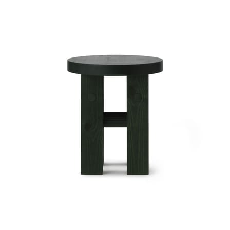 Fyr Stool wood green / Ø 40 x H 45 cm - Normann Copenhagen