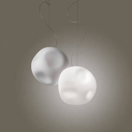 Suspension Hoba Media verre blanc / Ø 24 cm - Foscarini