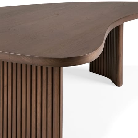 Table basse Boomerang bois marron / 90 x 61 x H 29 cm - Teck brun - Ethnicraft