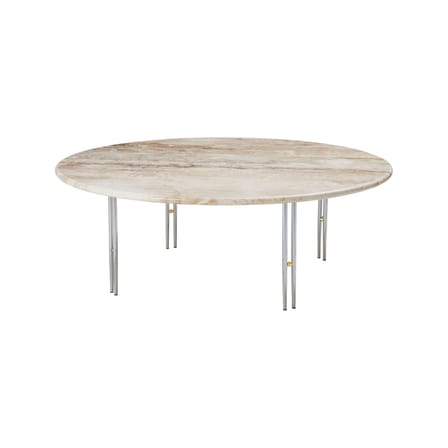 Table basse IOI marbre beige / Ø 100 x H 35 cm - Gubi