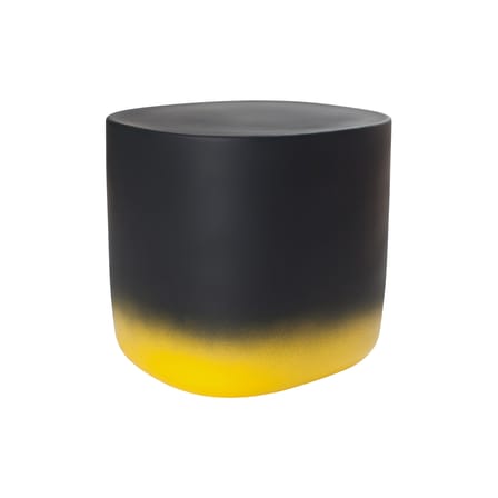 Table d'appoint Touch Medium céramique jaune noir / L 37 x H 34 cm - Moustache