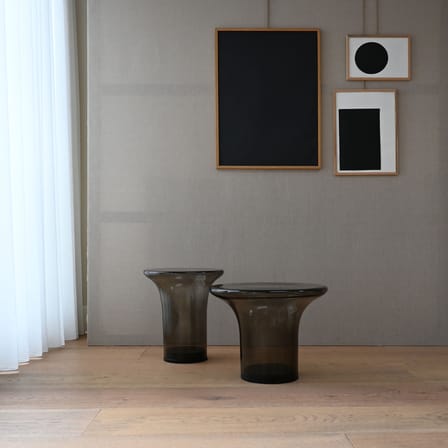Table d'appoint Trumpet Tall verre marron / Ø 35 x H 40 cm - 101 COPENHAGEN