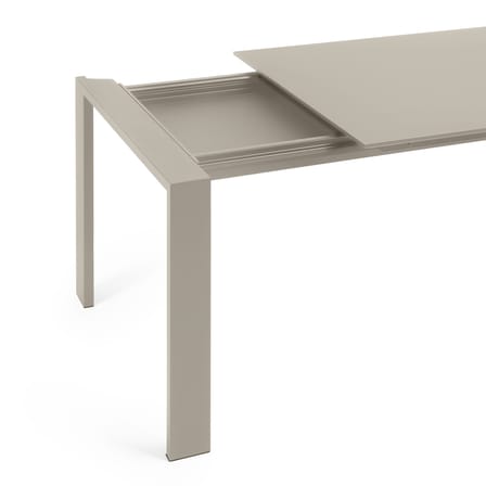 Table à rallonge Four beige / L 160 à 260 cm - Stratifié soft-touch - Kartell