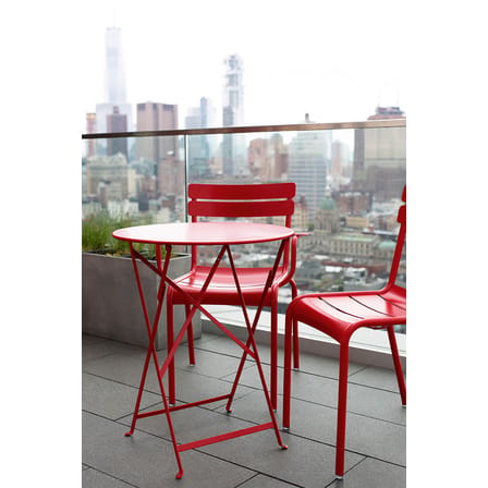 Table pliante Bistro métal violet / Ø 60 cm -  2 personnes - Fermob