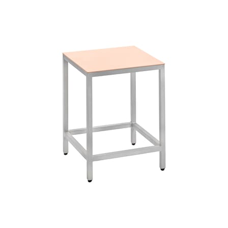 Tabouret Alu Stool métal rose / Small - H 45 cm - valerie objects