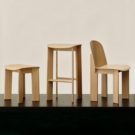 Tabouret Chisel 10 bois naturel - Hay
