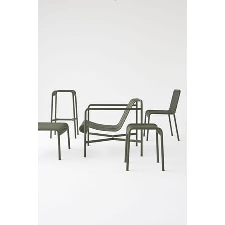 Tabouret de bar Palissade métal vert / H 75 cm  - Bouroullec, 2016 - Hay