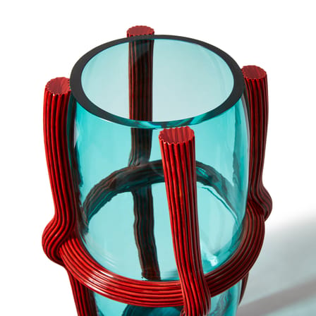 Vase Sestiere verre vert / Ø 23 x H 37 cm - Verre de Murano / Patricia Urquiola, 2022 / Seconde vie - CASSINA
