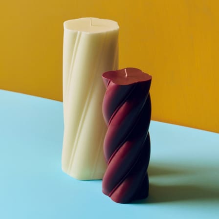 Soft Serve Block candle wax white / H 24.5 cm - Hay
