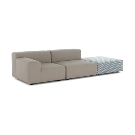 Canapé de jardin modulable Plastics OUTDOOR x Liberty tissu beige / L 264 cm - Kartell