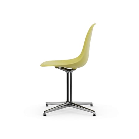 Chaise RE DSL - Eames Plastic Side Chair jaune / (1950) - Pied La Fonda / Recyclé - Vitra
