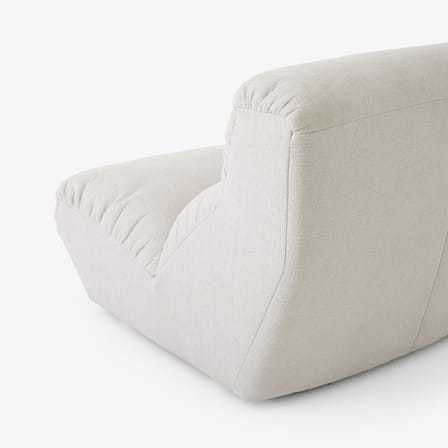 Chauffeuse Hi Lo AV54 tissu beige - &tradition