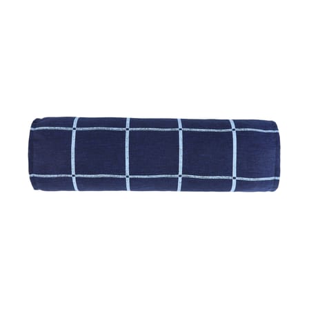 Coussin Vibes Cylinder tissu bleu marine / Ø 16 x L 50 cm - NOBODINOZ
