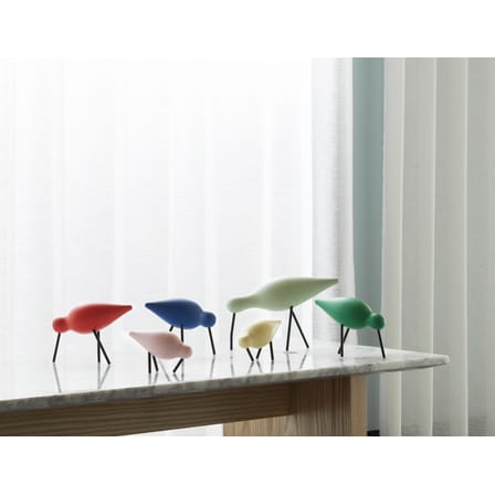 Décoration Oiseau Shorebird S bois rose / L 11,5 cm x 7,5 cm - Normann Copenhagen