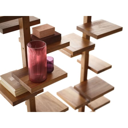 Etagère rotative Adélaide Wood bois naturel / Pivotante - Pour plafond de 230 à 253 cm - Mogg