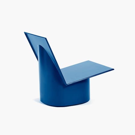 Fauteuil bas Valérie métal bleu - Serax
