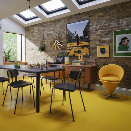 Fauteuil pivotant Cone Chair tissu jaune / Verner Panton, 1958 - Vitra