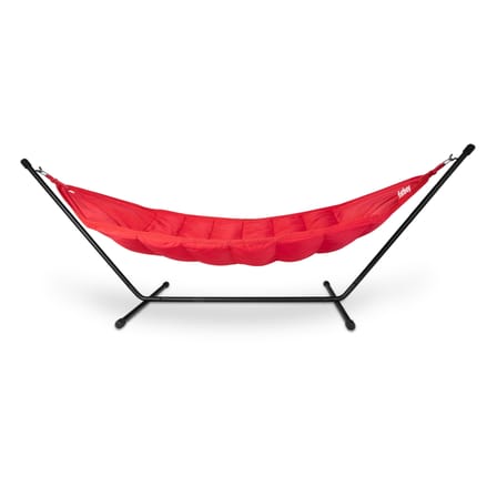 Headdemock Hammock with stand textile red / Polyester - Fatboy