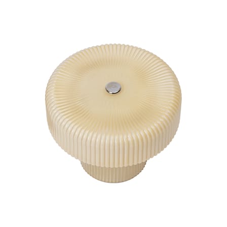 Lampada senza fili ricaricabile Ripple LED vetro beige / Ø 12 x H 10 cm - Ferm Living