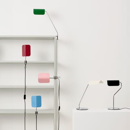 Lampe Apex Clip métal noir / Base étau - Orientable / H 27,5 cm - Hay