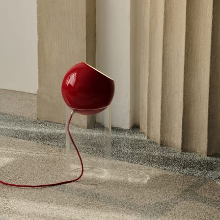 Lampe Topan VP14 métal rouge / H 46 cm - Verner Panton, 1959 - &tradition